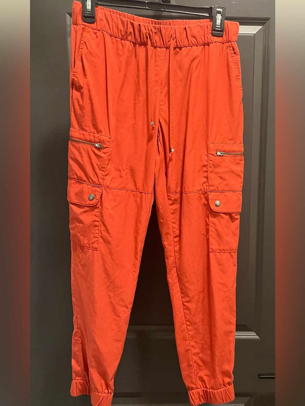 Banana Republic Orange Cargo Jogger Pants